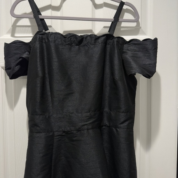 eShakti Black Silk Semi-Formal Dress - Size L - Picture 8 of 10